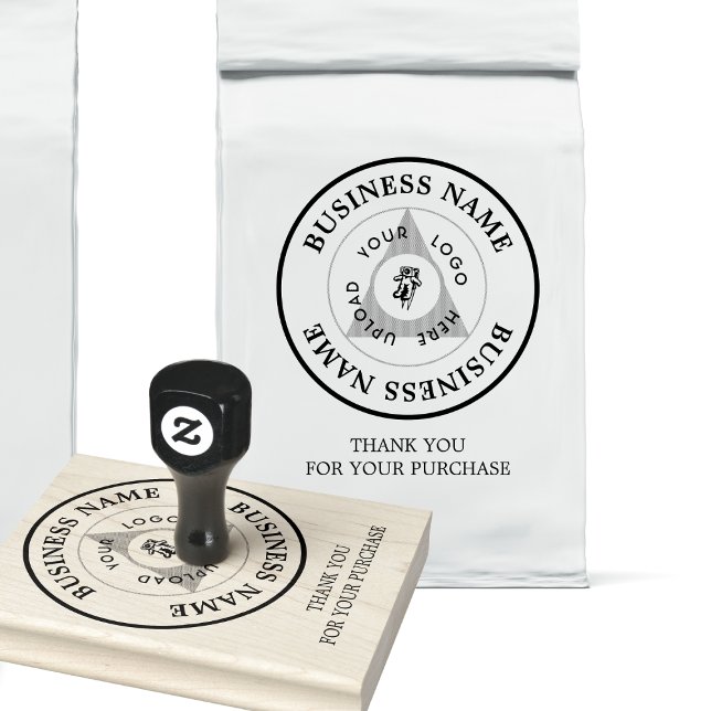 Business Logo Customer Thank You Branding Rubber Stamp (Creator Uploaded)