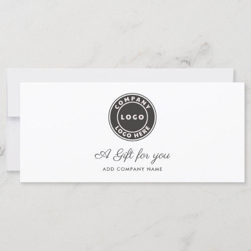 Business Logo Customers Loyalty Gift Certificate