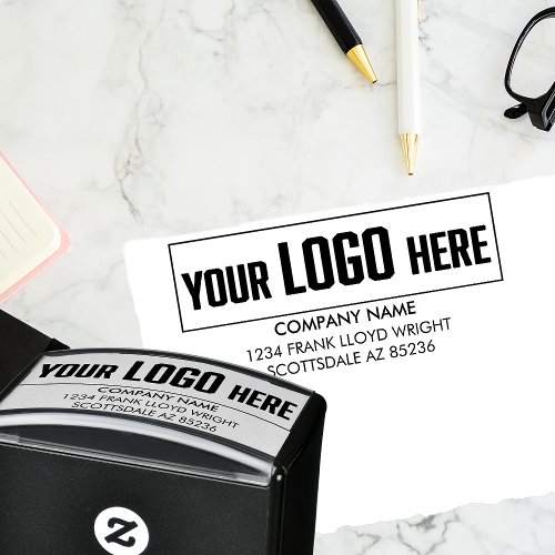 Business Logo Customized Company Return Address Self_inking Stamp