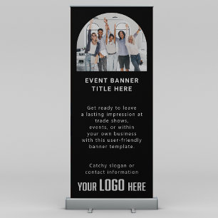 Business Logo Customized Tradeshow Special Event Retractable Banner
