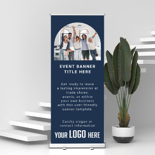 Business Logo Customized Tradeshow Special Event Retractable Banner