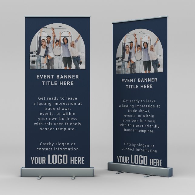 Business Logo Customized Tradeshow Special Event Retractable Banner (Creator Uploaded)