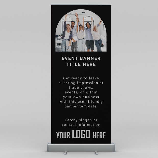 Business Logo Customized Tradeshow Special Event Retractable Banner (Creator Uploaded)