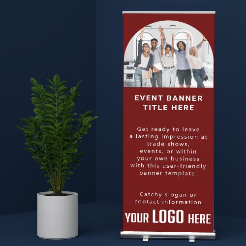 Business Logo Customized Tradeshow Special Event Retractable Banner
