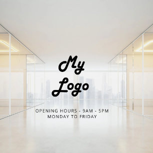 Business logo door sign wall decal 