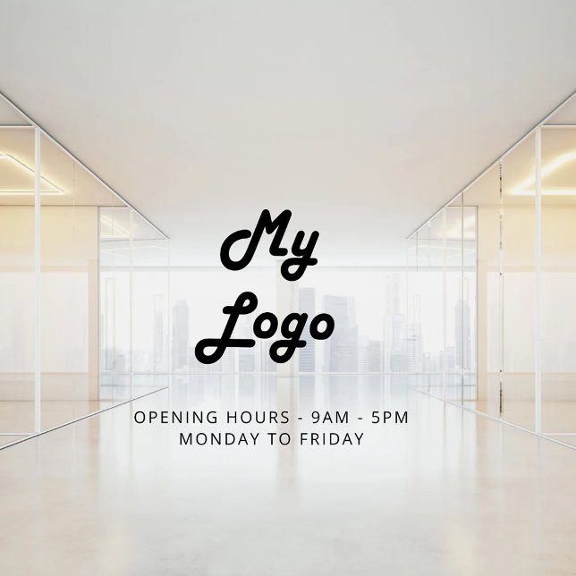 Business logo door sign wall decal  (Creator Uploaded)