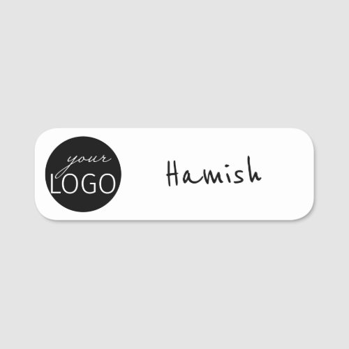 Business Logo Dry Erase Reusable Custom Name Tag