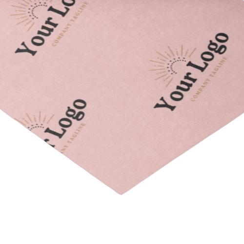 Business Logo Dusty Pink Packaging Custom Tissue Paper