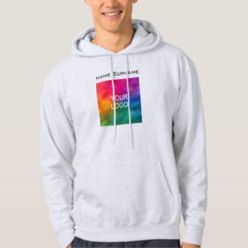 Business Logo Easy Make Your Own Front Design Mens Hoodie