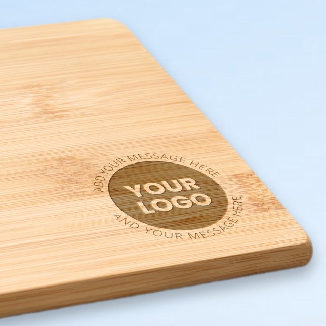 Business Logo & Editable Text Engraved Cutting Board (Creator Uploaded)