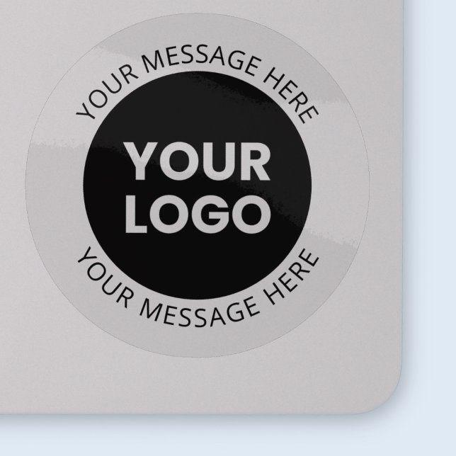Business Logo & Editable Text Transparent & Black Sticker (Creator Uploaded)
