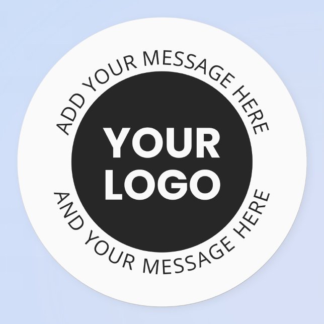 Business Logo & Editable Text Waterproof Labels (Creator Uploaded)