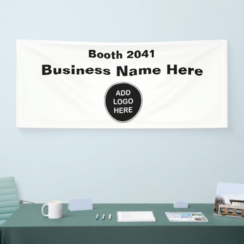 Business Logo Editable Trade Show Banner 