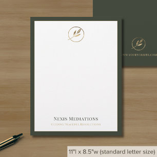 Business Logo Elegant Luxury Letterhead