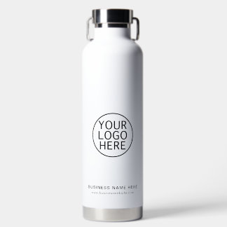 Business Logo Elegant Minimalist Custom Water Bottle