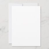 Business Logo Elegant Minimalist White Note Card (Back)