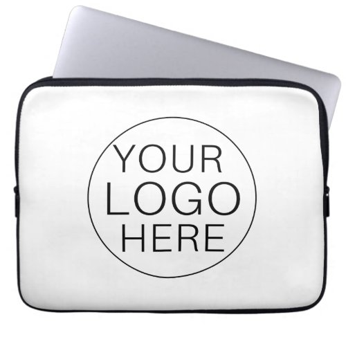 Business Logo  Elegant Modern Professional Laptop Sleeve