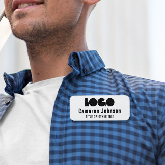 Business logo Employee Magnetic badge Name tag
