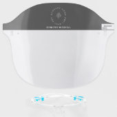 Business Logo | Employee Name Face Shield (Front w/Glasses)
