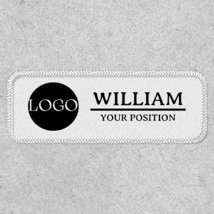 Business Logo, Employee Name, Position Custom Patch