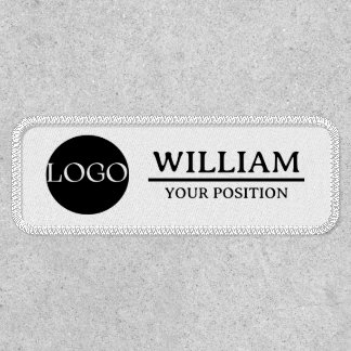 Business Logo, Employee Name, Position Custom Patch