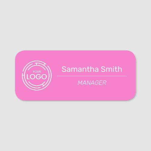 Business Logo Employee Name Tag