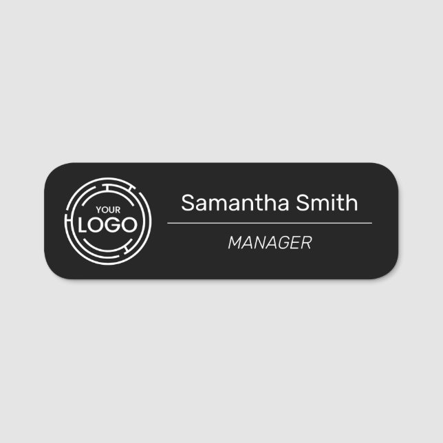 Business Logo Employee Name Tag (Front)