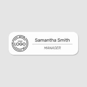 Business Logo Employee Name Tag
