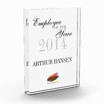 Business Logo Employee Of The Month Award by logopromogifts at Zazzle