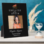 Business Logo Employee Of The Month Photo Award Plaque at Zazzle