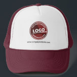 Business Logo Employee Outfit Custom Company Trucker Hat<br><div class="desc">Add your company logo and brand website or slogan by clicking the "Personalize" button above. These brand-able trucker hats would be great to use for advertising your business passively as employees or clients use them. Available in other colors and sizes. No minimum order quantity and no setup fee. Order as...</div>