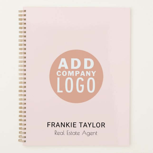 Business Logo Employee Real Estate Agent 2026 Planner (Front)