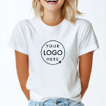 Business Logo Employee Staff Company Branded T-Shirt<br><div class="desc">A simple custom business template in a modern minimalist style which can be easily updated with your company logo. If you need any help personalizing this product,  please contact me using the message button below and I will be happy to help.</div>