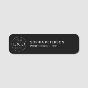 Business Logo Employee Staff Minimal Modern Name Tag