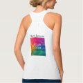 Business Logo Employee Women's Racerback Slim Fit Tank Top | Zazzle