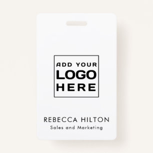 Business Logo Employees Modern Custom Badge