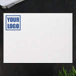 Business Logo Envelope Simple Black<br><div class="desc">Your business logo on a white envelope. Perfect for any company or business.</div>