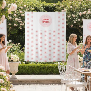 Business Logo Event Step & Repeat Backdrop