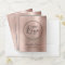 Business Logo Faux Rose Gold Foil