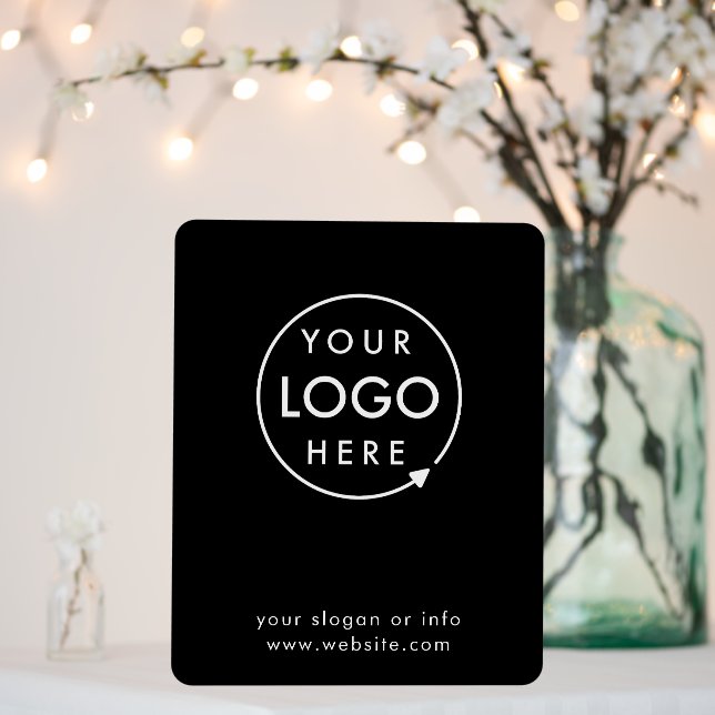 Business Logo Foam Board | Branded Black DIY Sign (In Situ (Wedding))