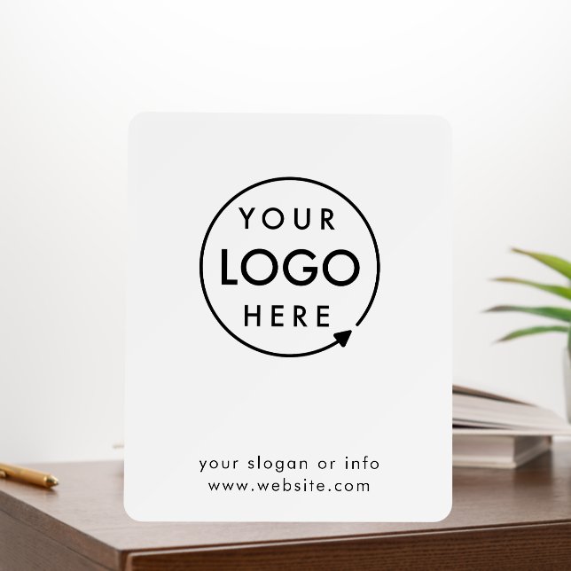 Business Logo Foam Board | Branded White Sign (In Situ (Office))