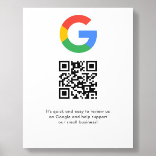 Business Logo Google Reviews website scan  Acrylic Photo Tile