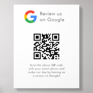 Business Logo Google Reviews website scan  Acrylic Photo Tile
