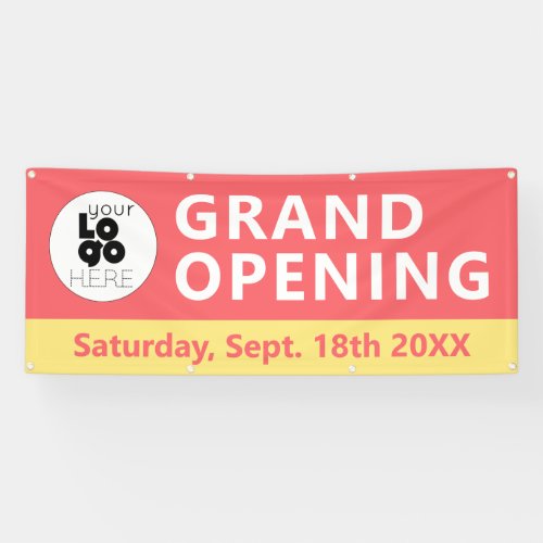 Business Logo Grand Opening Outdoor Banner Sign