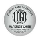 Business Logo Gray Color Printed Plastic Employee