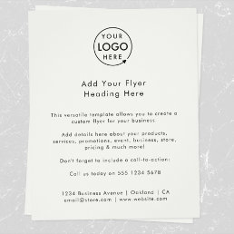 Business Logo | Gray Modern Minimalist Marketing Flyer