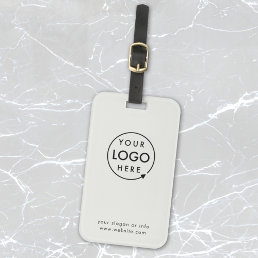 Business Logo | Gray Modern Professional Travel Luggage Tag
