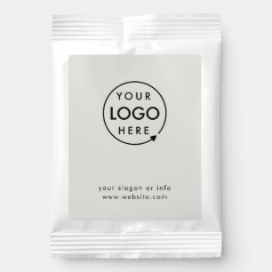Business Logo Gray Professional Conference Cocoa Hot Chocolate Drink Mix