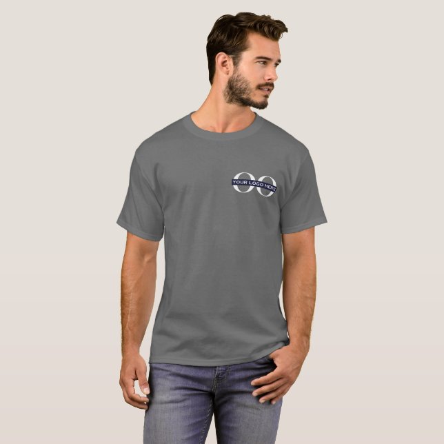 Business Logo Gray T-Shirt (Front Full)