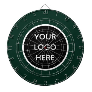 Business Logo Green Company Promotional Modern Dart Board